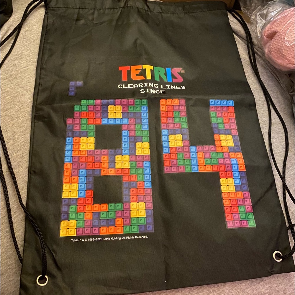 Loot Crate -Nintendo - Tetris Cinch Bag - knapsack- brand new